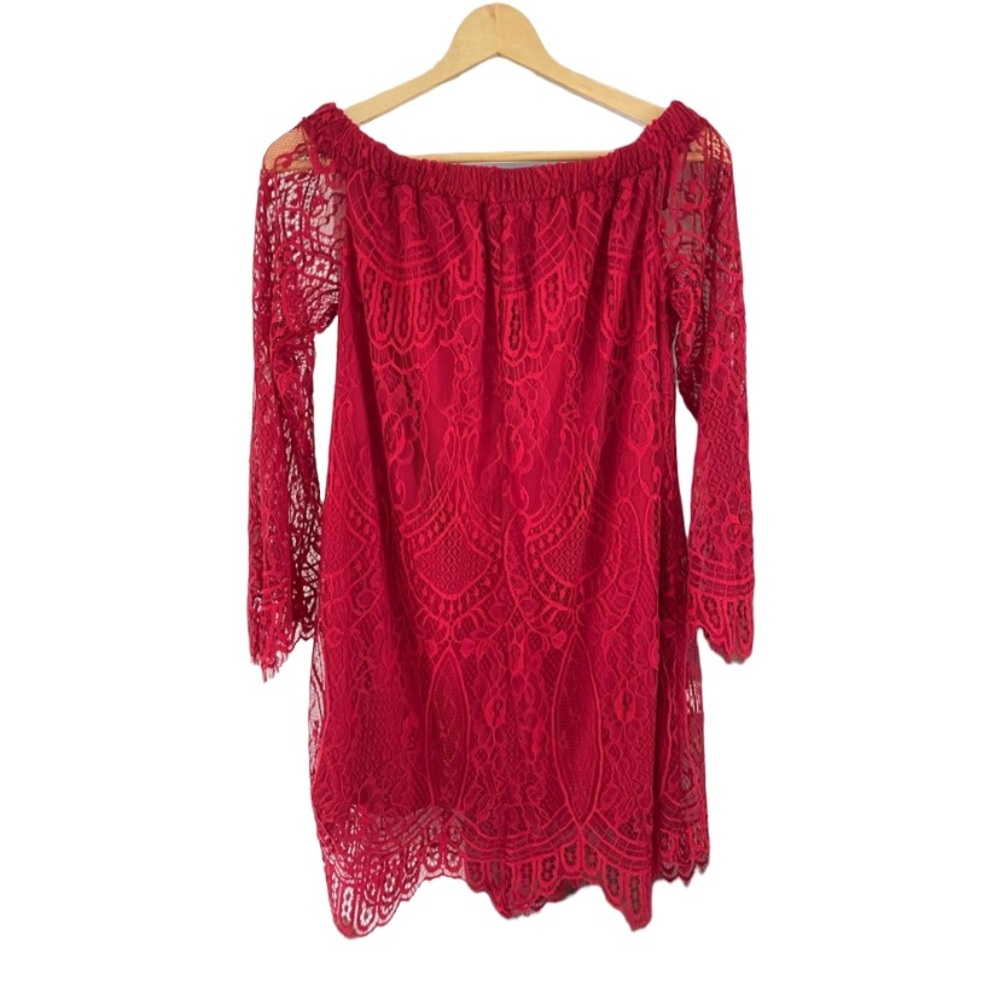 BNWT Love Fire Lacy Red Dress Size M